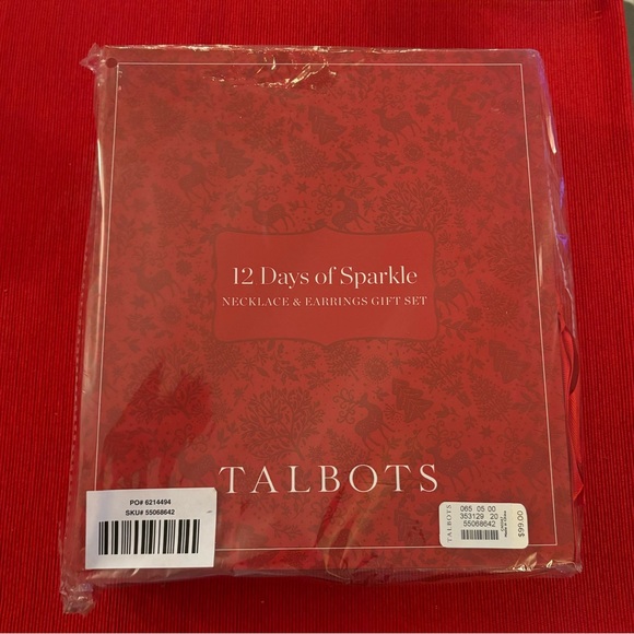 Talbots 12 Days of Sparkle Necklace & Earring Gift Set - Picture 4 of 5